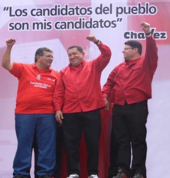 Comandante Chávez, Hugo y Temístocles Cabezas